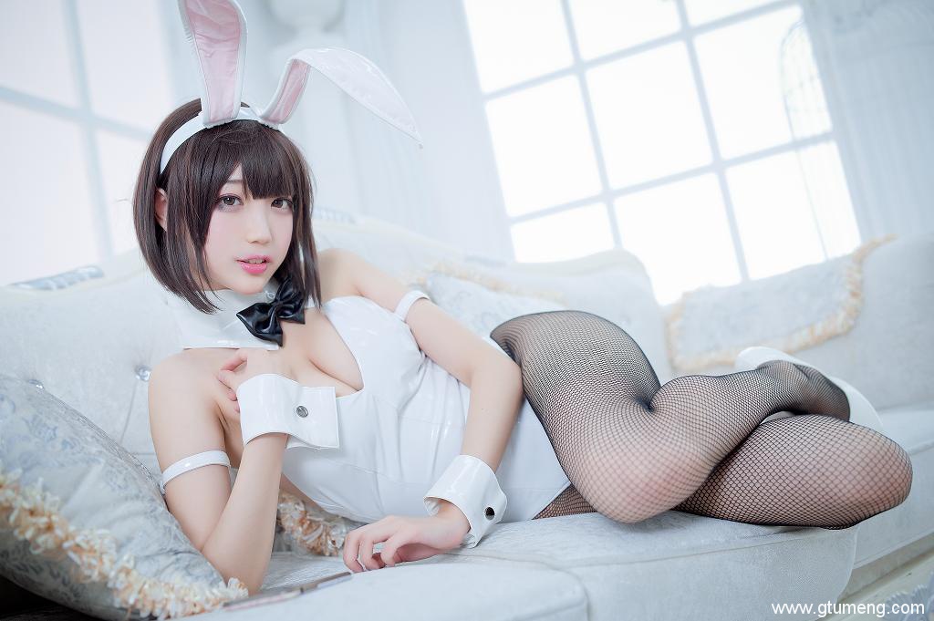 「微博COSER」周叽是可爱兔兔 – 加藤惠兔女郎(32P/346MB)