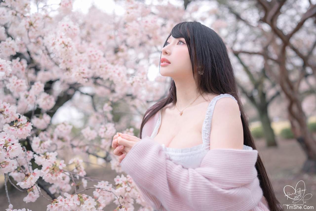 「雨波_HaneAme」摄影作品 – 雨樱下的约定(65P/466MB)