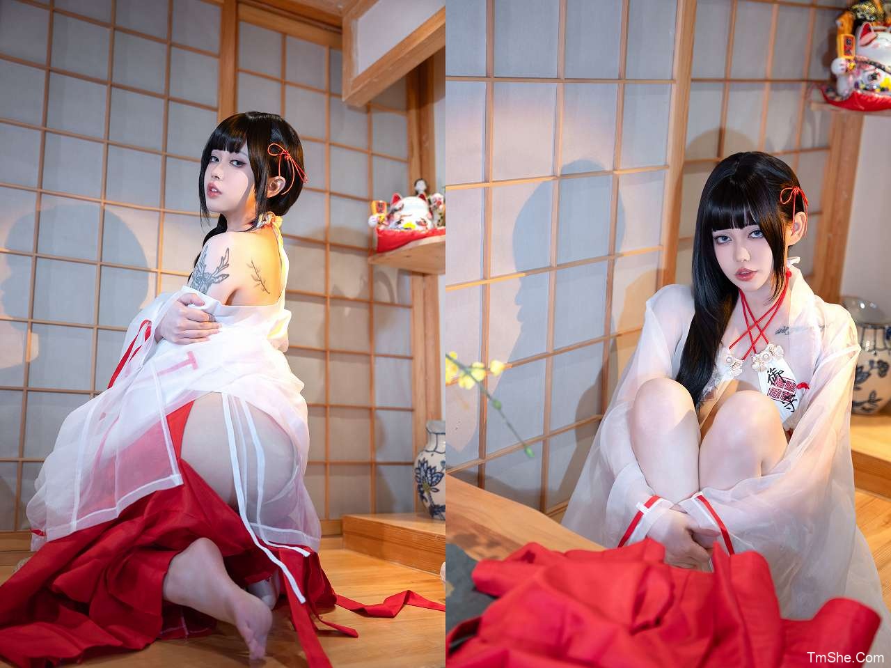 「猪突猛蛋」绘画参考 – 缘结巫女(50P/1.12GB)