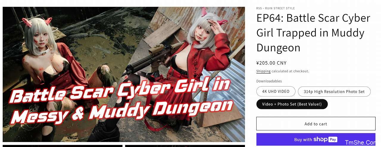 (Wendydydydy’s)酱油 – EP64 Battle Scar Cyber Girl Trapped in Muddy Dungeon(314P/1V/6.51GB)-猫萌