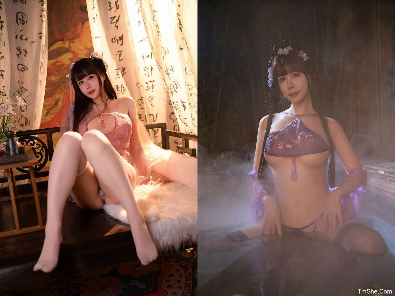 「亚马逊鲶鱼」龙年限定 – 紫色古装+粉色旗袍(101P/9V/1.46GB)