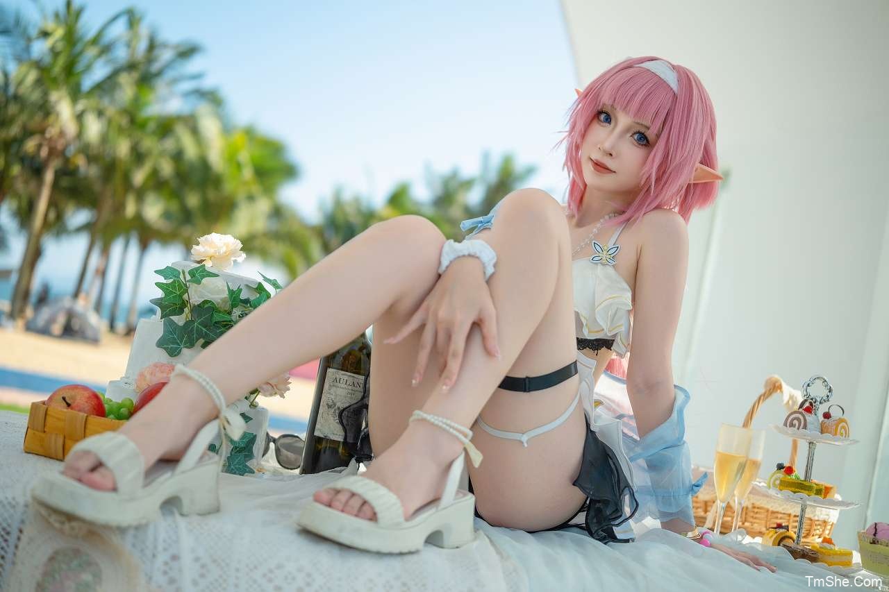 「祖木子」摄影素材 – 爱莉希雅泳装(21P/338MB)