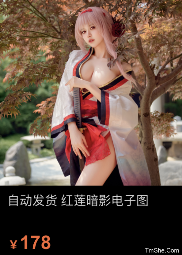 「Shika小鹿鹿」摄影素材 – 红莲 暗影(34P/868MB)-猫萌