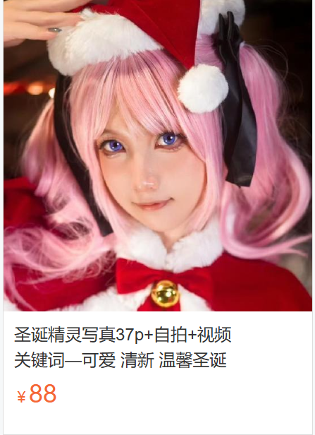 「小和甜酒」绘画素材 – 圣诞精灵(48P/2V/1.79GB)-猫萌