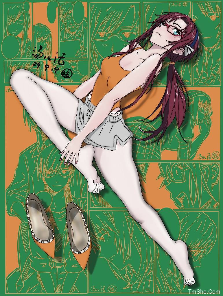 B站(汤儿话)充电 绘画素材 – EVA真希波-图萌社