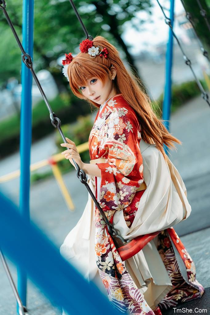 「蠢沫沫」摄影作品 – EVA 明日香和服(30P/495MB)-图萌社