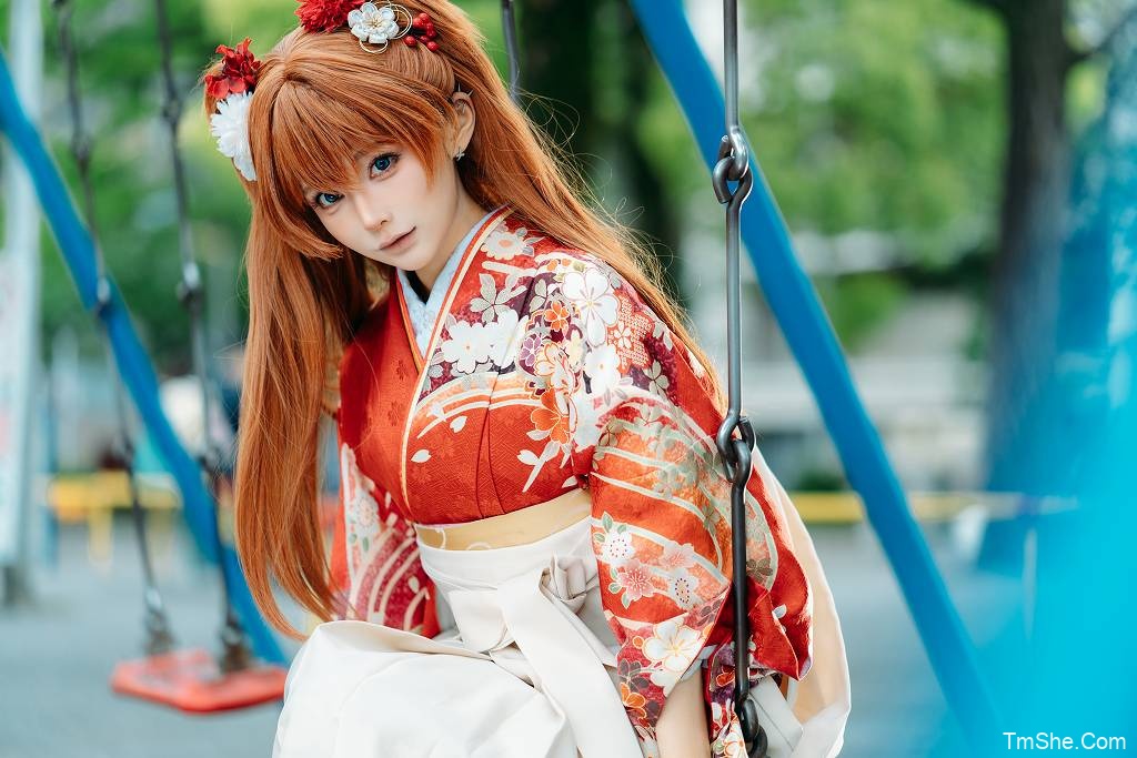 「蠢沫沫」摄影作品 – EVA 明日香和服(30P/495MB)