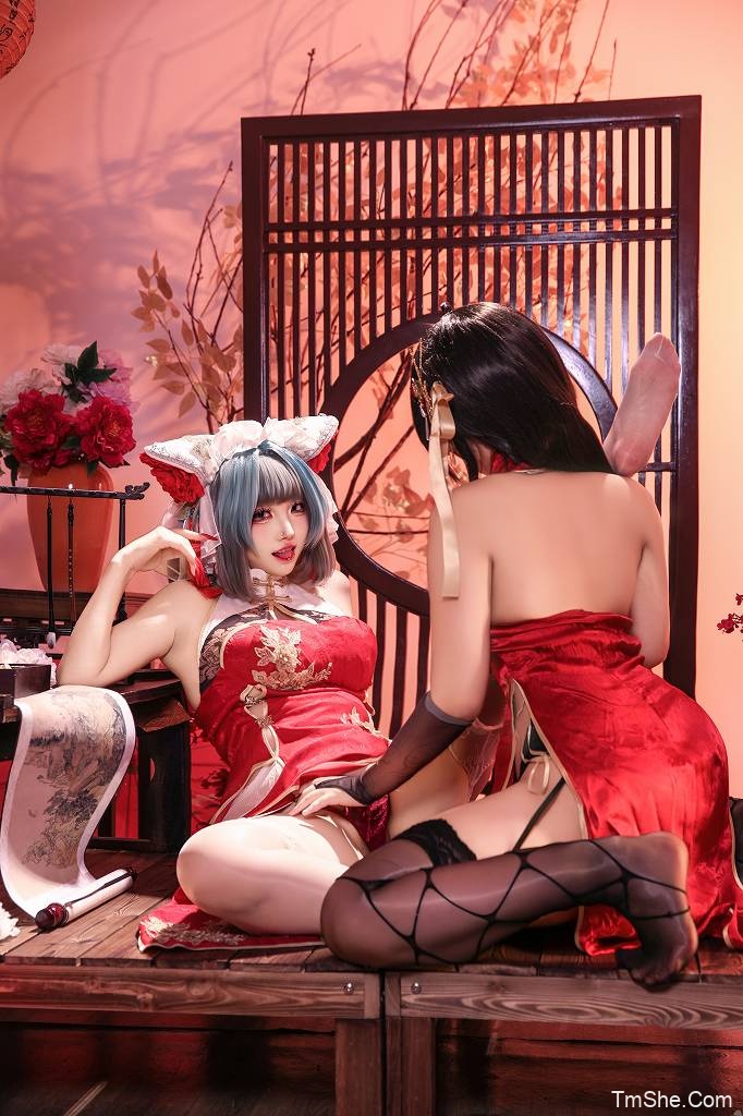 「soso嗖嗖」碧蓝航线 – 双人柴郡大凤(45P/1.09GB)-图萌社