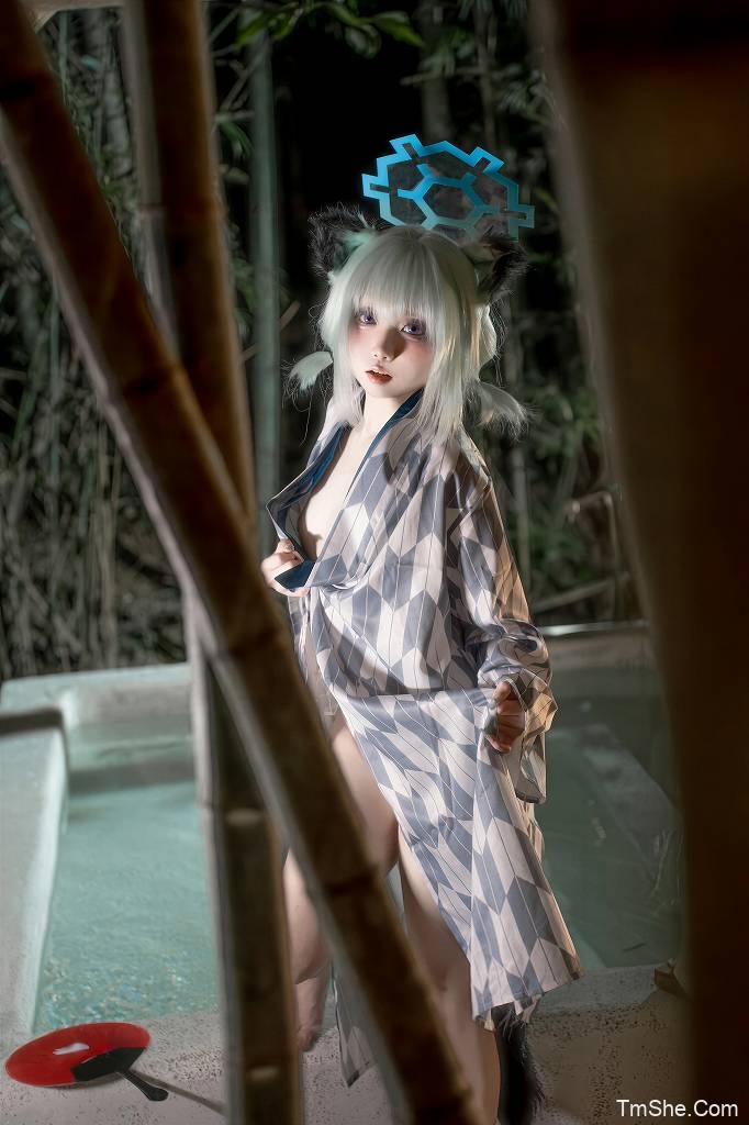 「纸悦Etsu_ko」蔚蓝档案 – 间宵时雨 温泉(63P/1.06GB)-图萌社