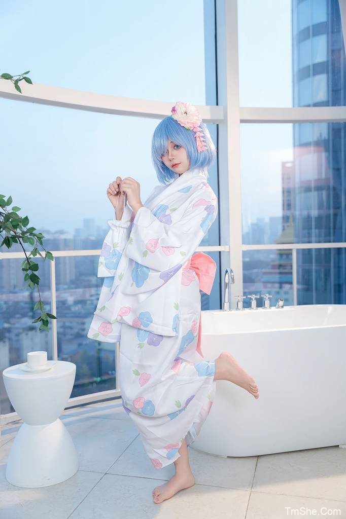 「小羊不吃草」电子素材 – 雷姆和服(48P/370MB)-图萌社
