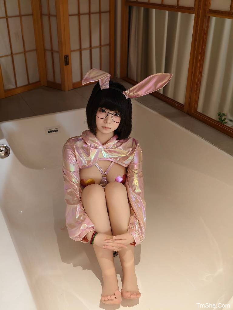 「蘑菇头」绘画素材 – 粉色兔兔(28P/165MB)-图萌社