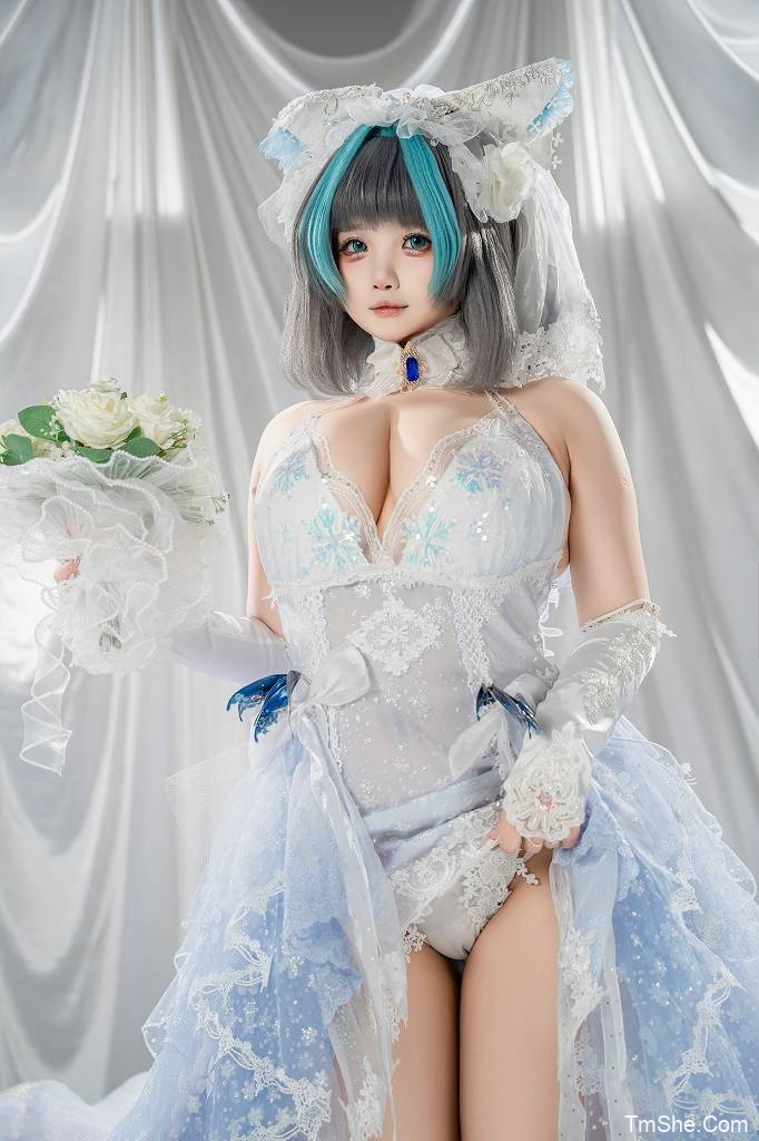 「宝钡bei」碧蓝航线 – 柴郡 誓约花嫁(42P/495MB)-图萌社