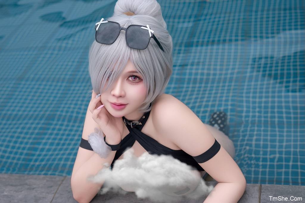 Pyoncos (ピオン) – Cinderella Black Bikini NIKKE(88P/2V/1.14GB)-图萌社