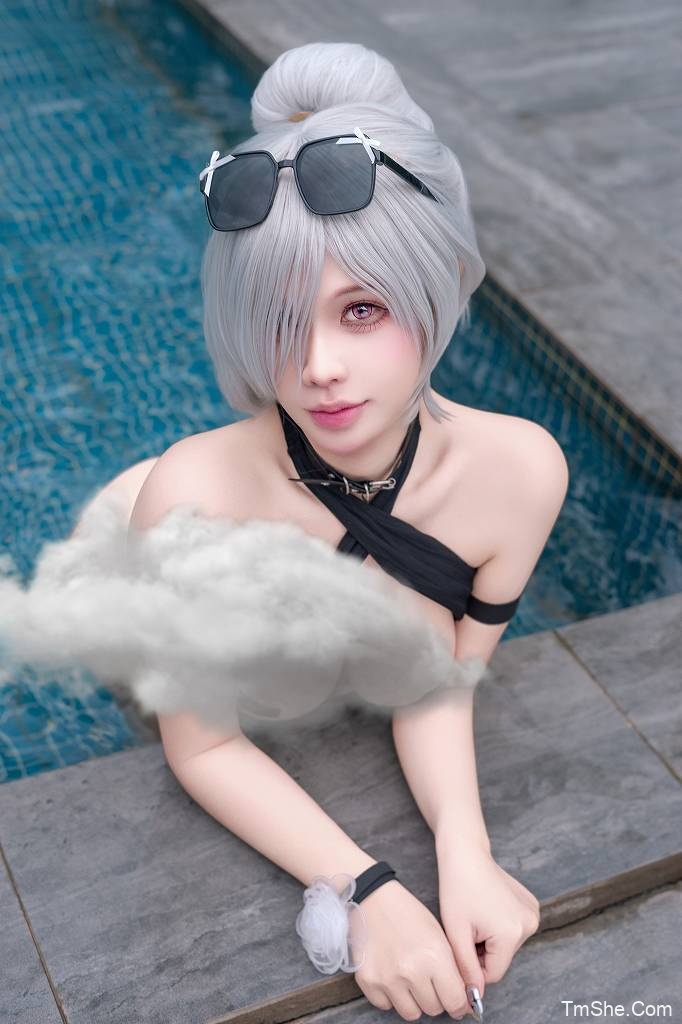 Pyoncos (ピオン) – Cinderella Black Bikini NIKKE(88P/2V/1.14GB)-图萌社