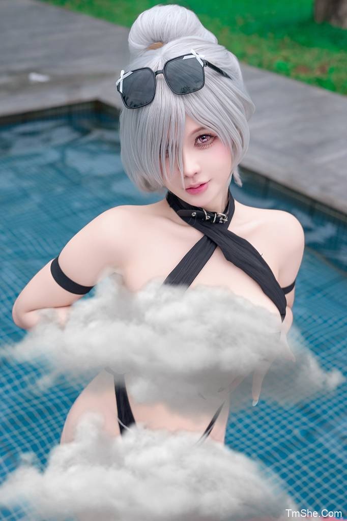 Pyoncos (ピオン) – Cinderella Black Bikini NIKKE(88P/2V/1.14GB)-图萌社